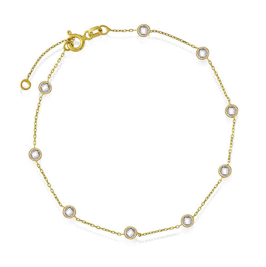 Armbånd i gull med zirkonia 59720 - Bjerveur.noArmbånd i gull med zirkonia 59720