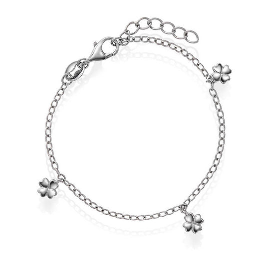 Armbånd i sølv firkløver 25379 - Bjerveur.noArmbånd i sølv firkløver 25379
