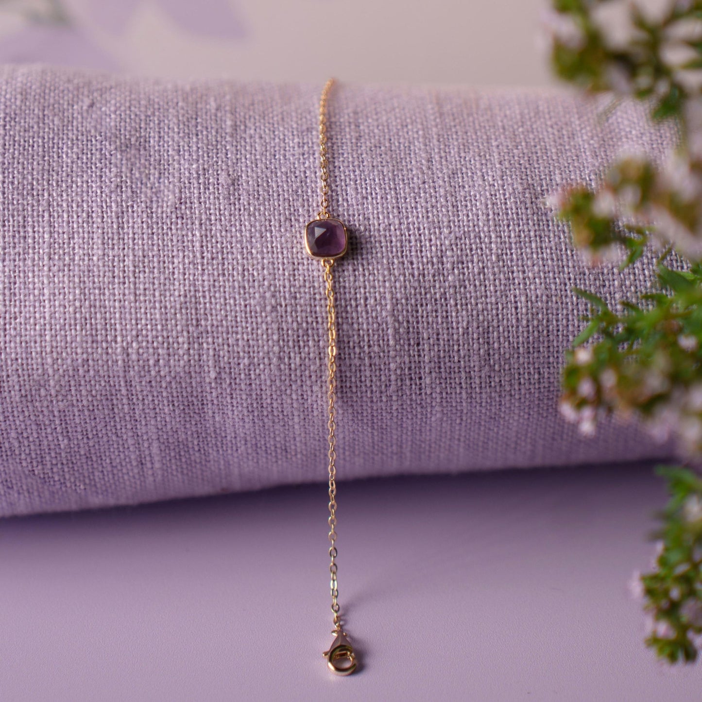 Armbånd i sølv med ametyst RO 48124 - Bjerveur.noArmbånd i sølv med ametyst RO 48124