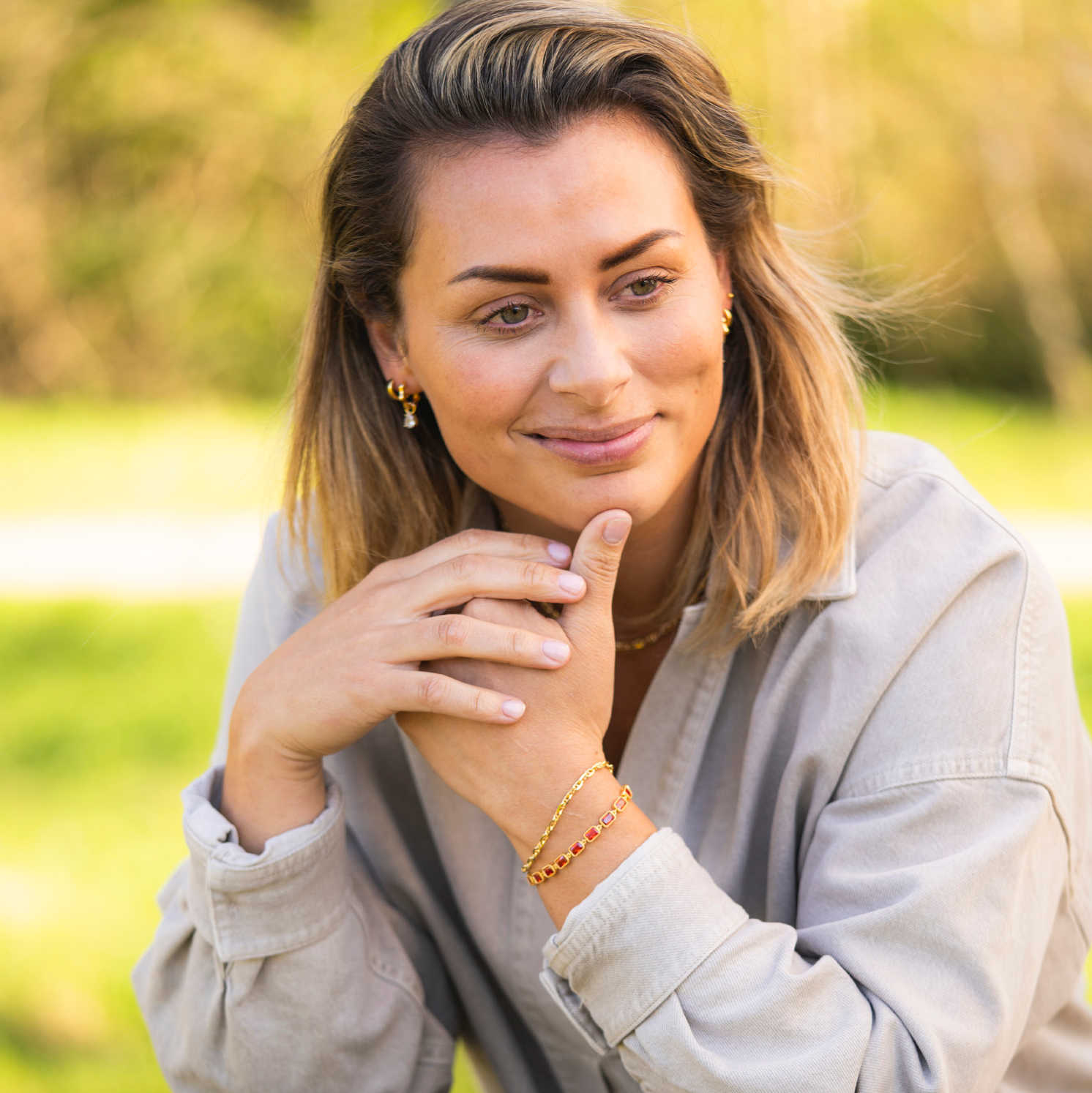 Armbånd i sølv med dyp orange zirkonia 710260 - Bjerveur.noArmbånd i sølv med dyp orange zirkonia 710260