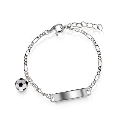 Armbånd i sølv med fotball 21761 - Bjerveur.noArmbånd i sølv med fotball 21761