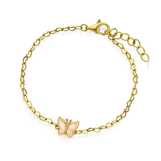 Armbånd i sølv med rosa perlemor sommerf 25504 - Bjerveur.noArmbånd i sølv med rosa perlemor sommerf 25504
