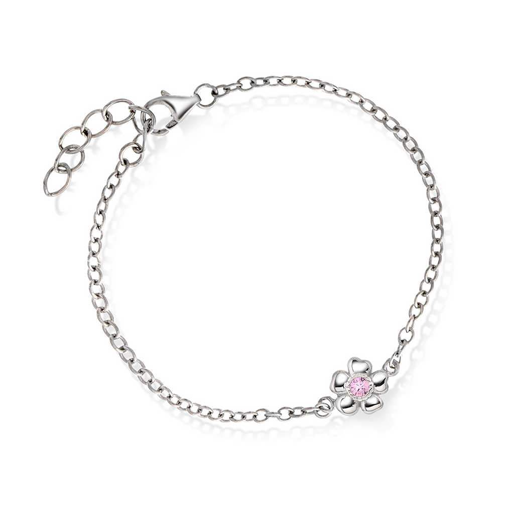 ARMBÅND I SØLV MED ZIRKONIA BLOMST 25263 - Bjerveur.noARMBÅND I SØLV MED ZIRKONIA BLOMST 25263