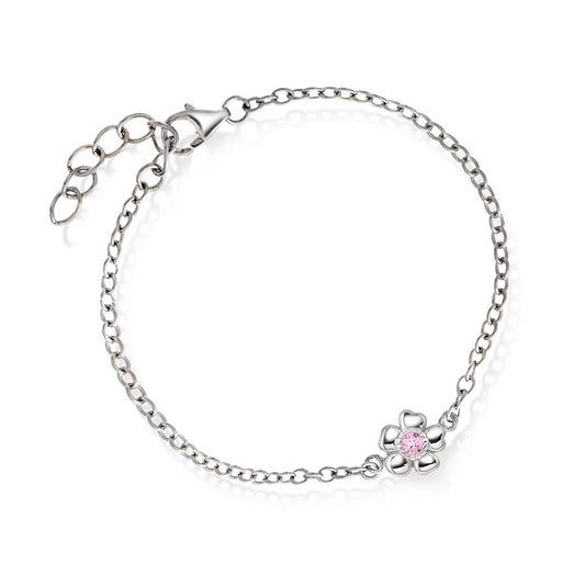 ARMBÅND I SØLV MED ZIRKONIA BLOMST 25263 - Bjerveur.noARMBÅND I SØLV MED ZIRKONIA BLOMST 25263