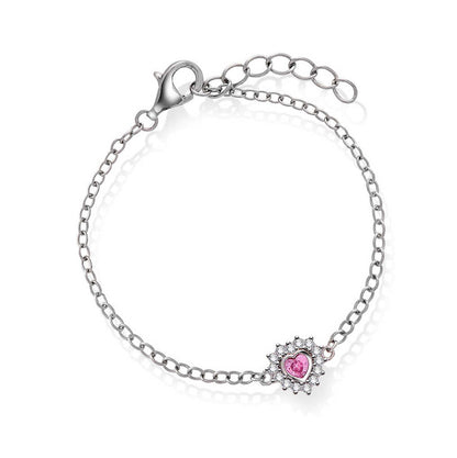 Armbånd i sølv med zirkonia hjerte 25382 - Bjerveur.noArmbånd i sølv med zirkonia hjerte 25382