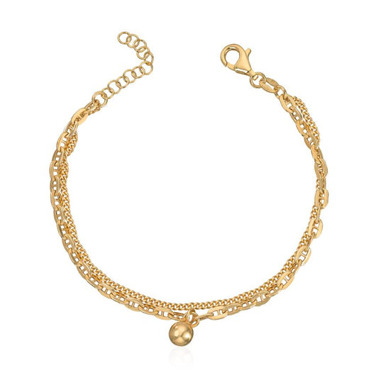 Armbånd med 2 lenker "Old money" Artikkelnr: 3038117 - Bjerveur.noArmbånd med 2 lenker "Old money" Artikkelnr: 3038117