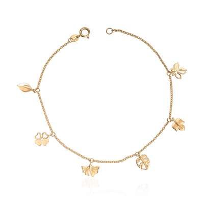 Armbånd med charmns 14K gult gull Artikkelnr: 17054 - Bjerveur.noArmbånd med charmns 14K gult gull Artikkelnr: 17054