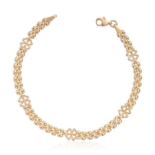Armbånd med hjerter i 14K gult gull Artikkelnr: 17081 - Bjerveur.noArmbånd med hjerter i 14K gult gull Artikkelnr: 17081
