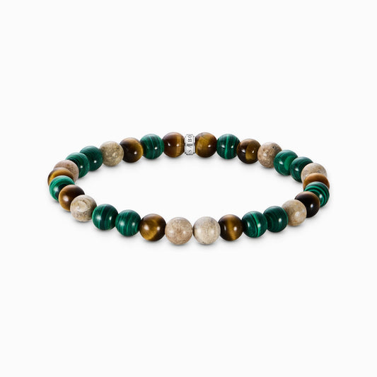 Armbånd med jord og grønne perler 7 mm A2193 - 468 - 7 - Bjerveur.noArmbånd med jord og grønne perler 7 mm A2193 - 468 - 7