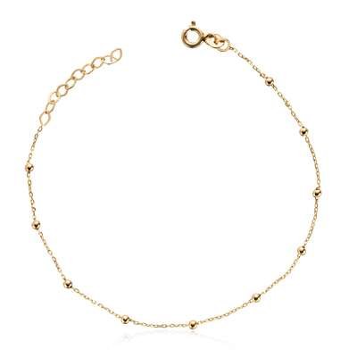 Armbånd med kuler i gult gull Artikkelnr: 16967 - Bjerveur.noArmbånd med kuler i gult gull Artikkelnr: 16967