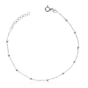 Armbånd med kuler i hvitt gull Artikkelnr: 16989 - Bjerveur.noArmbånd med kuler i hvitt gull Artikkelnr: 16989