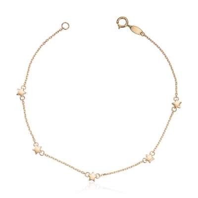Armbånd med stjerner 14K gult gull Artikkelnr: 17053 - Bjerveur.noArmbånd med stjerner 14K gult gull Artikkelnr: 17053