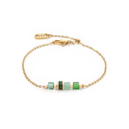 Armbånd Mini Cubes & Chain gullgrønn 5076300516 - Bjerveur.noArmbånd Mini Cubes & Chain gullgrønn 5076300516