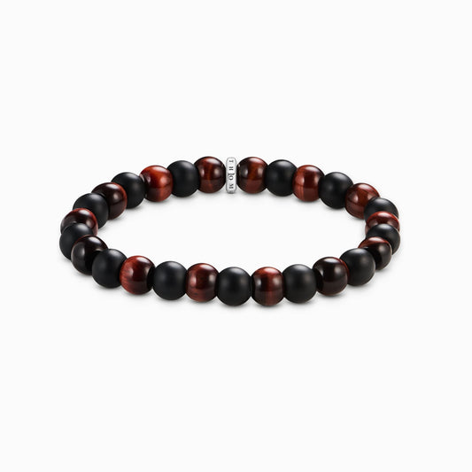 Armbånd obsidian og rødt tigerøye 9 mm A2196 - 806 - 7 - Bjerveur.noArmbånd obsidian og rødt tigerøye 9 mm A2196 - 806 - 7