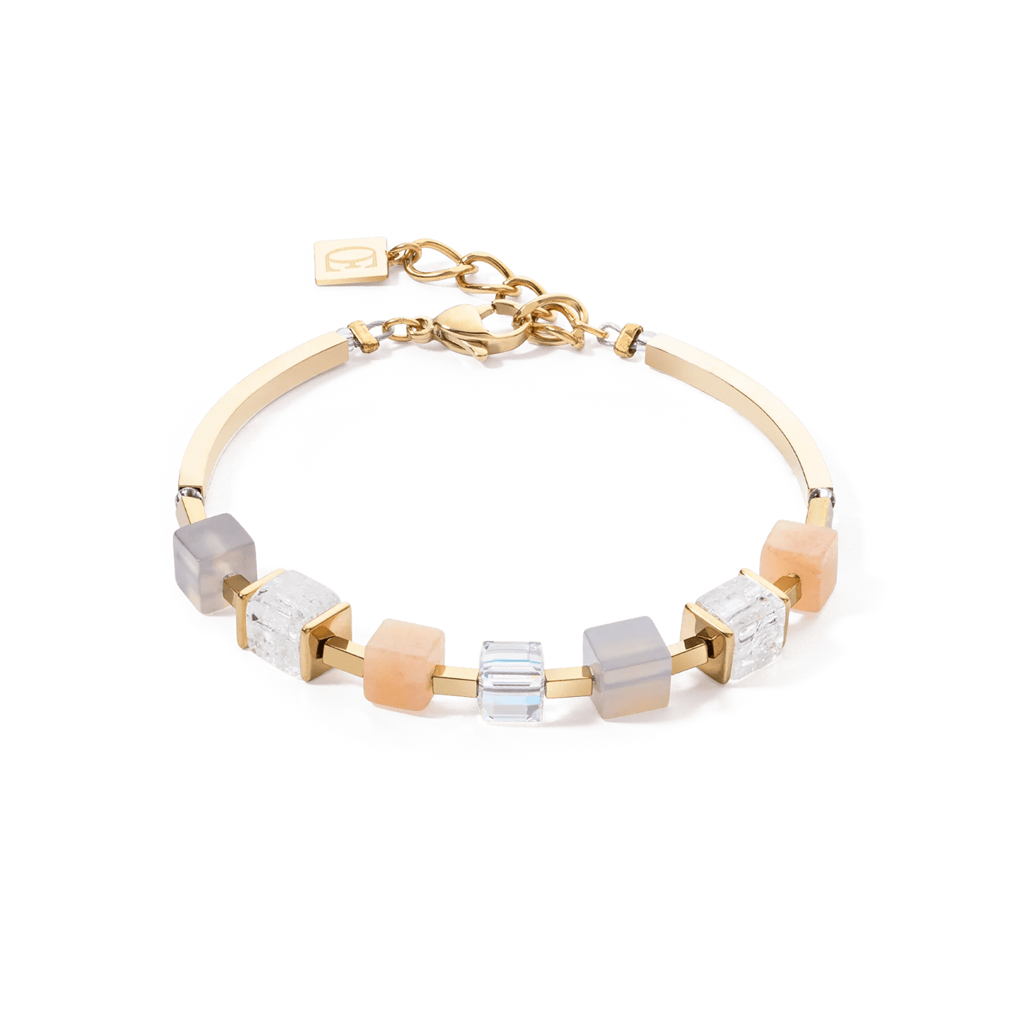 Armbånd Precious Statement Cubes grå - fersken 4425301229 - Bjerveur.noArmbånd Precious Statement Cubes grå - fersken 4425301229