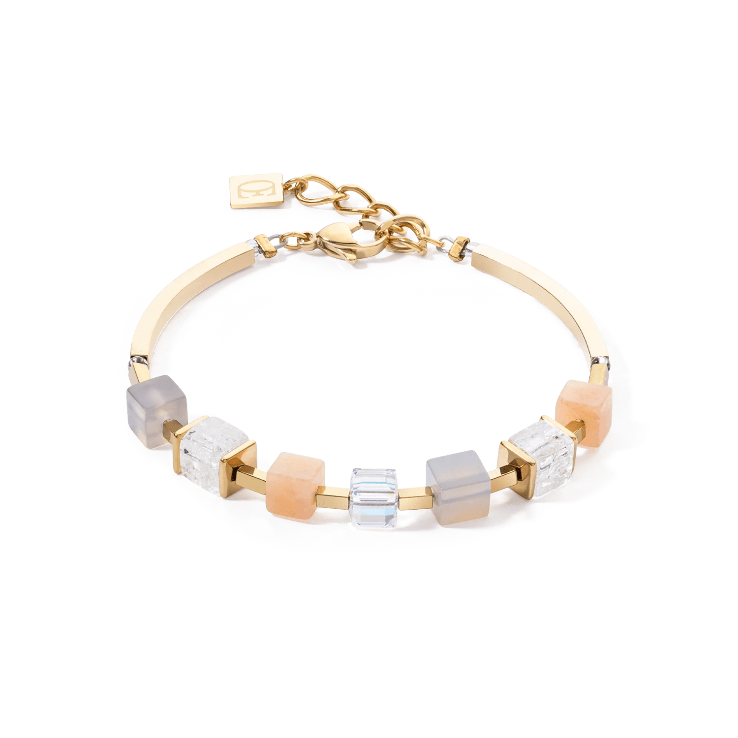 Armbånd Precious Statement Cubes grå - fersken 4425301229 - Bjerveur.noArmbånd Precious Statement Cubes grå - fersken 4425301229