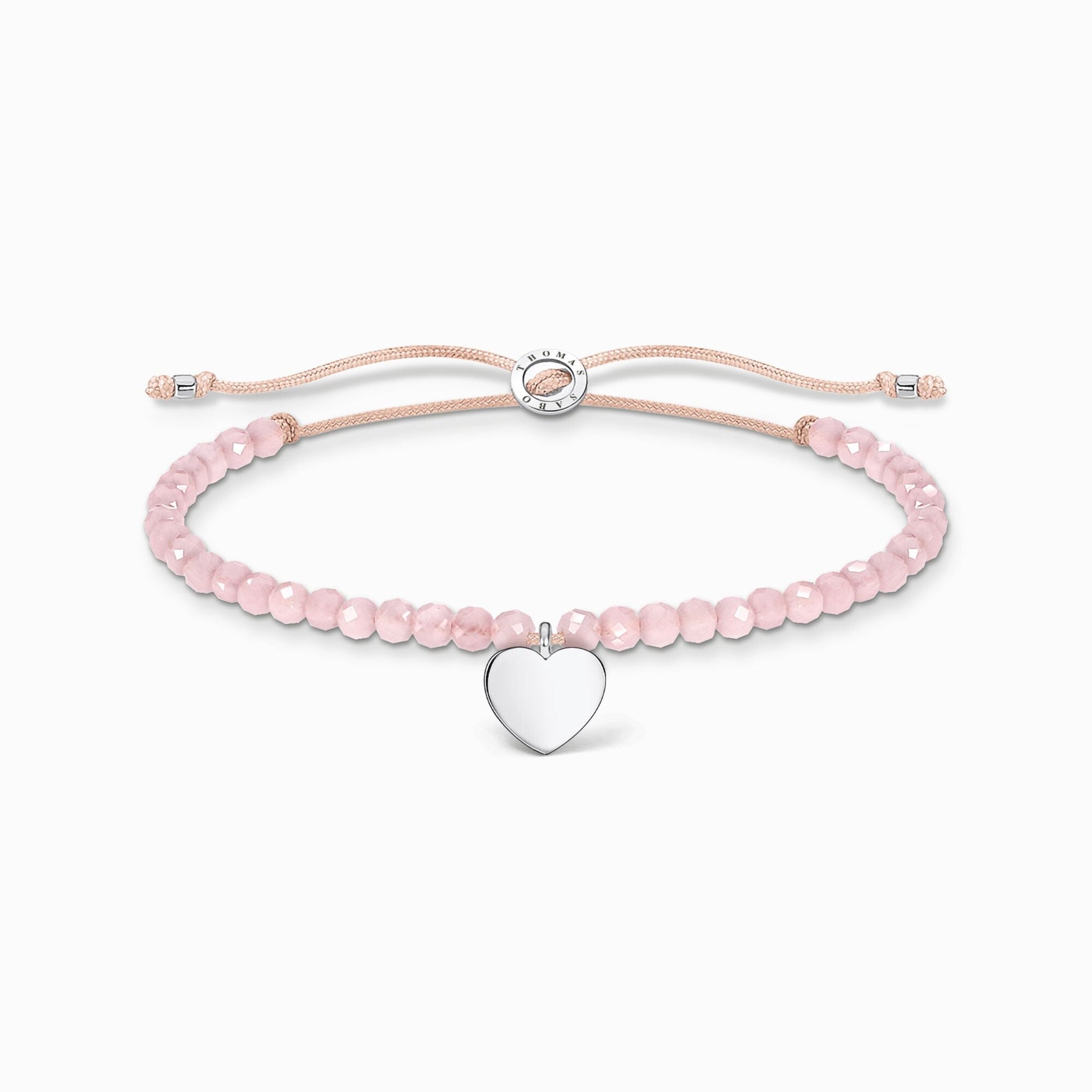 Armbånd rosa perler hjerte A1985 - 813 - 9 - Bjerveur.noArmbånd rosa perler hjerte A1985 - 813 - 9
