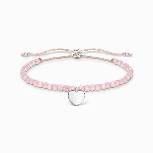 Armbånd rosa perler hjerte A1985 - 813 - 9 - Bjerveur.noArmbånd rosa perler hjerte A1985 - 813 - 9