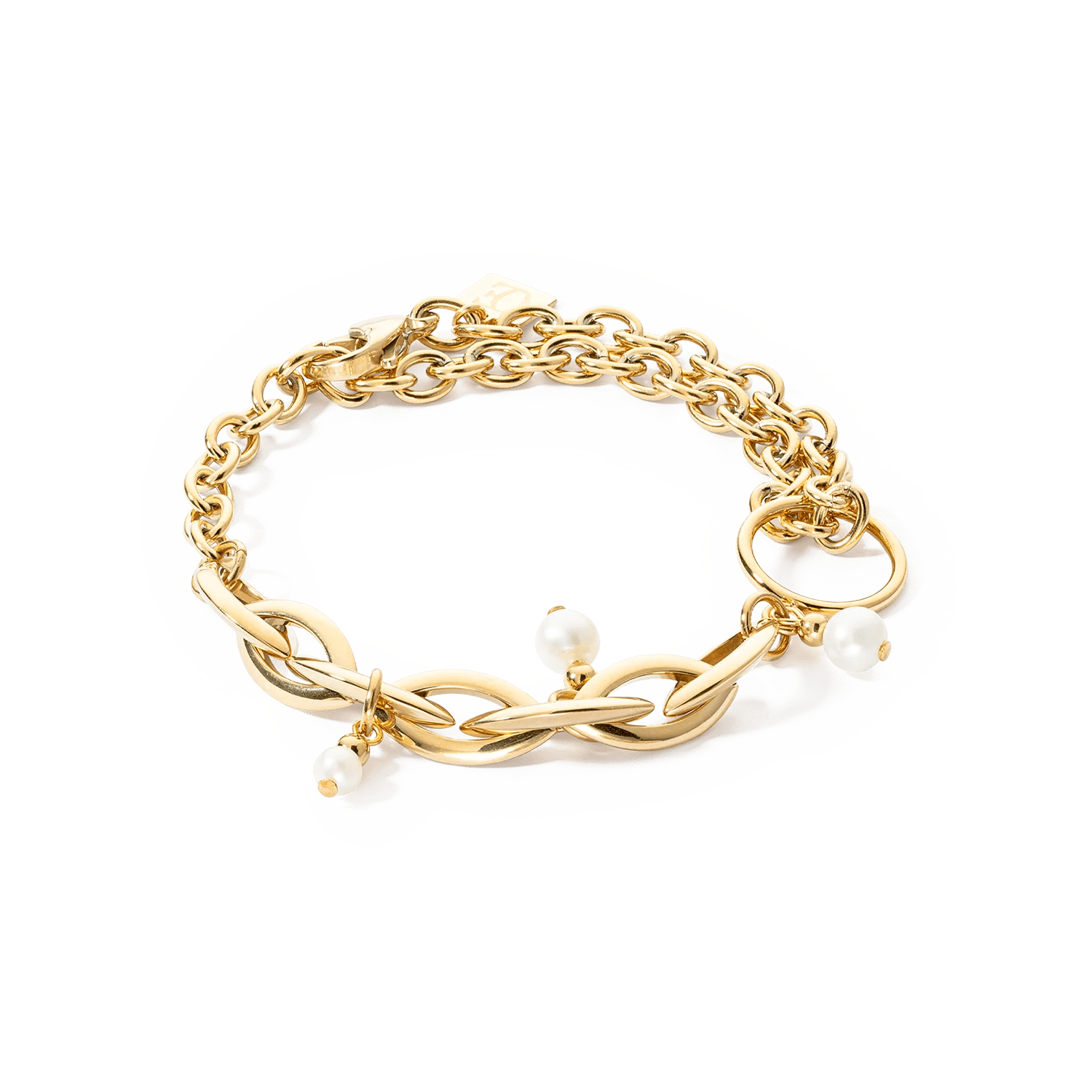 Armbånd Y Navette Ferskvannsperler gull 1119301416 - Bjerveur.noArmbånd Y Navette Ferskvannsperler gull 1119301416