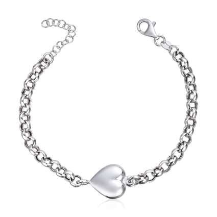 Armbåndmed hjerte i sølv 925 rhodinert Artikkelnr: 3052817 - Bjerveur.noArmbåndmed hjerte i sølv 925 rhodinert Artikkelnr: 3052817