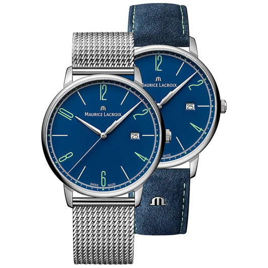 Maurice Lacroix Eliros EL1118-SS00E-420-C herreklokke i stål, bilde 1 av 3