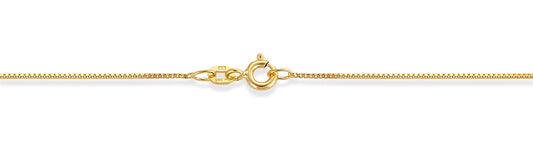 Aurum halskjede i 375 gult gull, veneziansk 0,7 mm, bilde 1 av 8