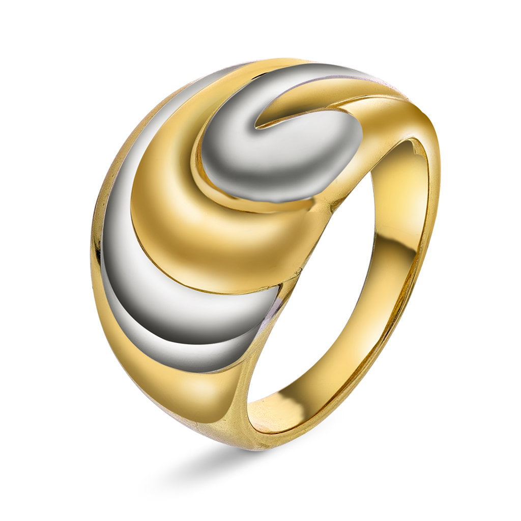 Studio Fusion ring i 925 sølv med to metalltoner, 2,8 mm, bilde 1 av 5