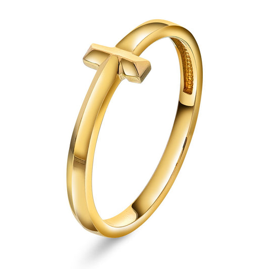 Ring i 14 karat gult gull, bilde 1 av 3