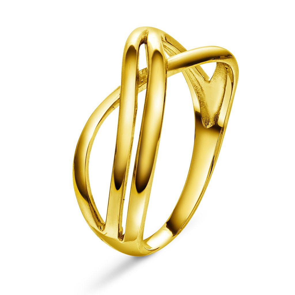 Unity ring i forgylt sølv 8 mm, bilde 1 av 2