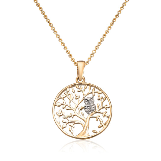 Anheng - Livets tre Ugle 14K Artikkelnr: 27586 - Bjerveur.noAnheng - Livets tre Ugle 14K Artikkelnr: 27586