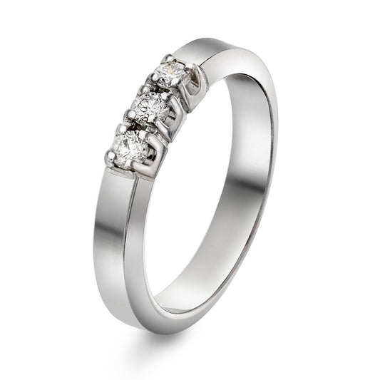 Sigma ring i 14 karat hvitt gull med diamant 0,21 ct, bilde 1 av 3