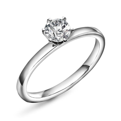Gems ring i 14 karat hvitt gull med labdiamant 0,50 ct, bilde 5 av 5