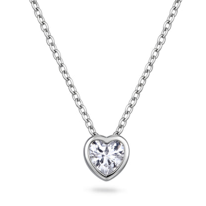 Heartglow smykke i 925 sølv med zirkonia, hjerte, bilde 1 av 4