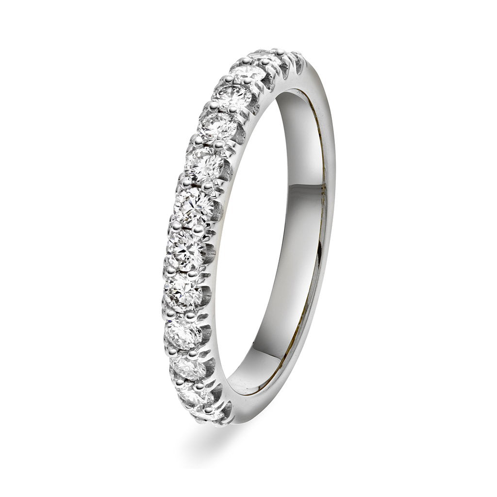 Ring i hvitt gull med diamant 0,50 ct, bredde 2,7 mm, bilde 1 av 4