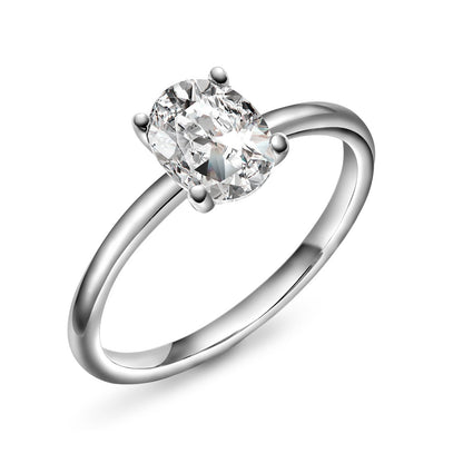 Gems ring i hvitt gull med laboratoriedyrket diamant 1,25 ct, bilde 5 av 5