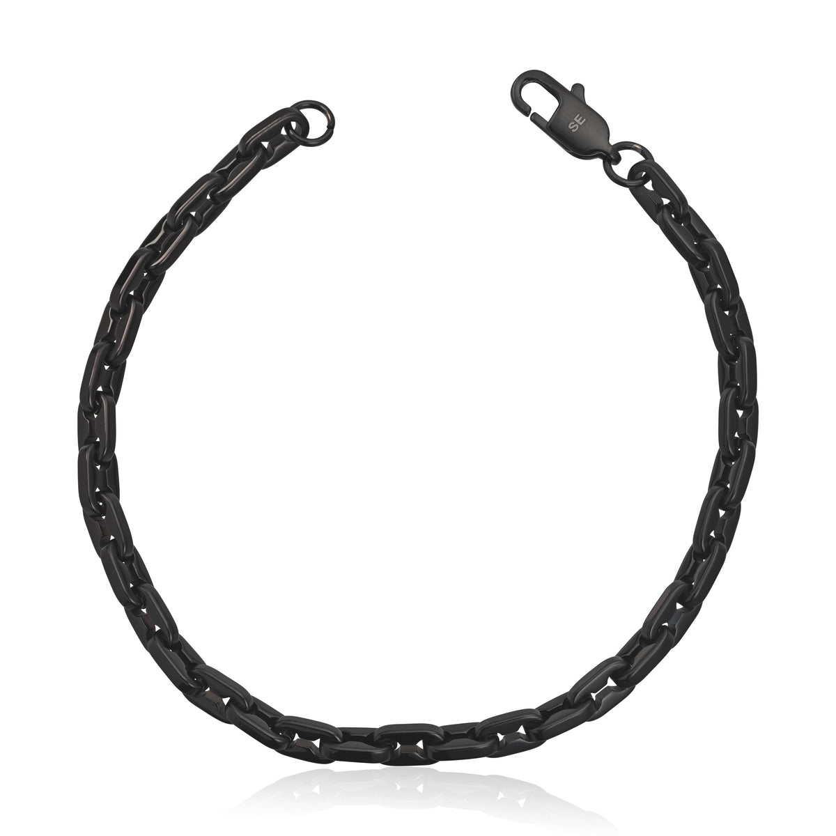 Sander armbånd i stål, 21 cm, 5 mm