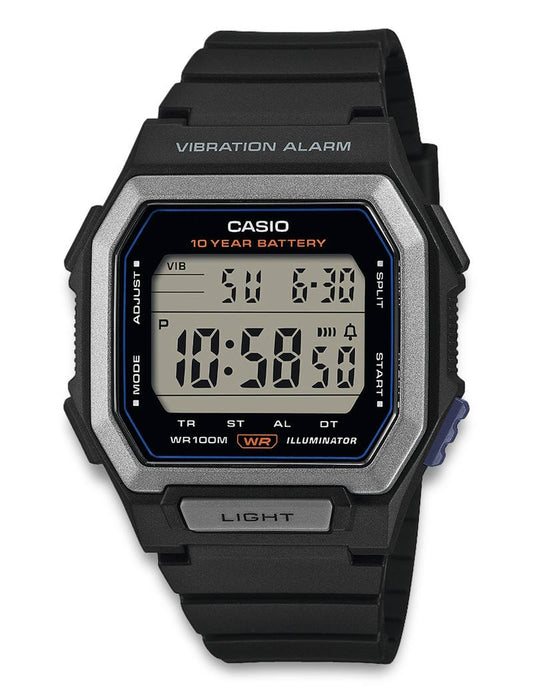 Casio Timeless W-738H-1AVEF herreklokke i resin, bilde 1 av 3