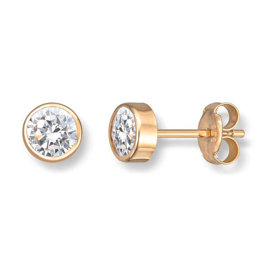 Basic ørepynt Cz 5,3mm 585 GG Artikkelnr: 47693 - Bjerveur.noBasic ørepynt Cz 5,3mm 585 GG Artikkelnr: 47693