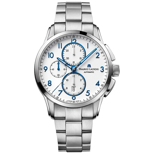 Maurice Lacroix Pontos PT6388-SS002-120-1 herreklokke i stål, bilde 1 av 2