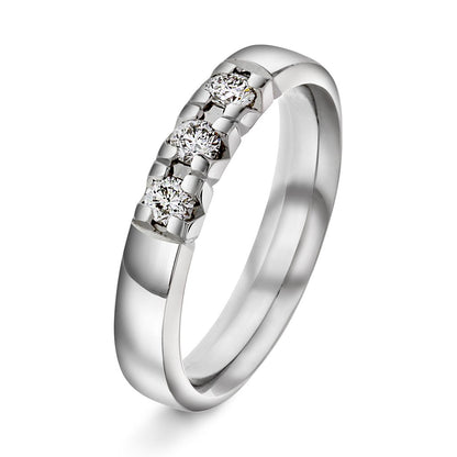 Beta ring i 14 karat hvitt gull med diamant 0,30 ct, bilde 1 av 3