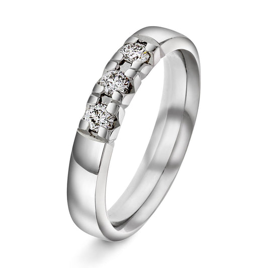 Beta ring i 14 karat hvitt gull med diamant 0,30 ct, bilde 1 av 3