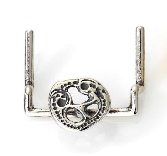 Romerikssølv oppheng i oksidert 925 sølv