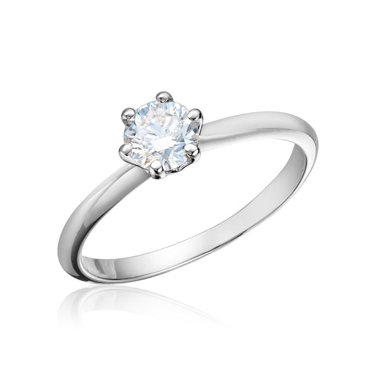 Svolder ring Alexandra i 585 gull med diamant 0,25 ct HWE/SI, bilde 2 av 2