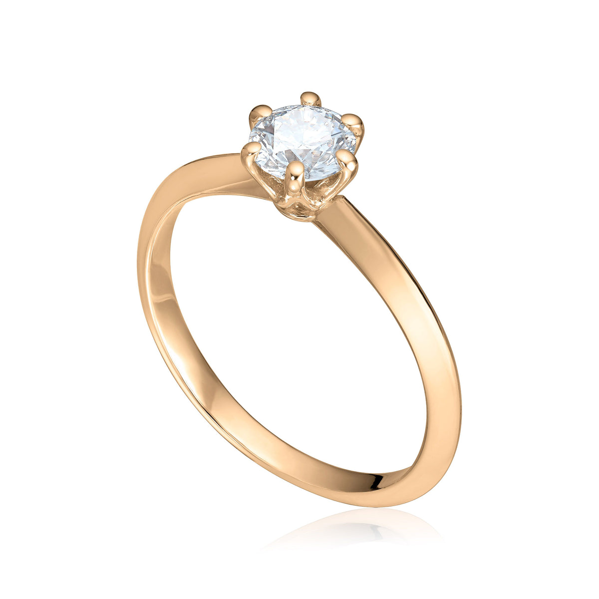 Svolder ring Alexandra i 585 gull med diamant 0,25 ct HWE/SI, bilde 1 av 2