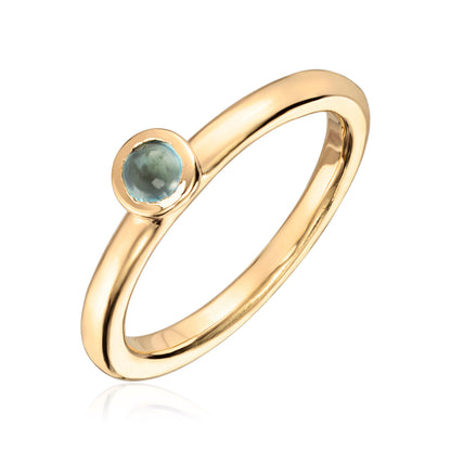 Visholm Design ring i 585 gult gull med topas, bilde 1 av 2