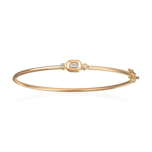 Carmen armring i 585 gult gull med diamanter, 0,26 ct