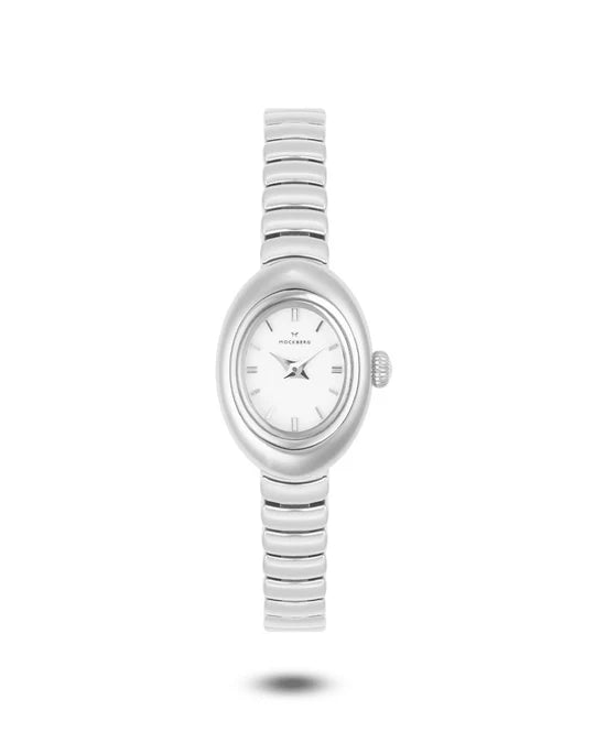 Belle Oval Petite Sølvfarget / Hvit 18x26 SKU | MB1417 - Bjerveur.noBelle Oval Petite Sølvfarget / Hvit 18x26 SKU | MB1417