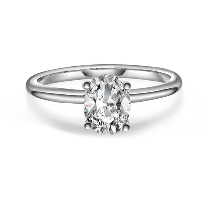 Gems ring i hvitt gull med laboratoriedyrket diamant 1,25 ct, bilde 1 av 5