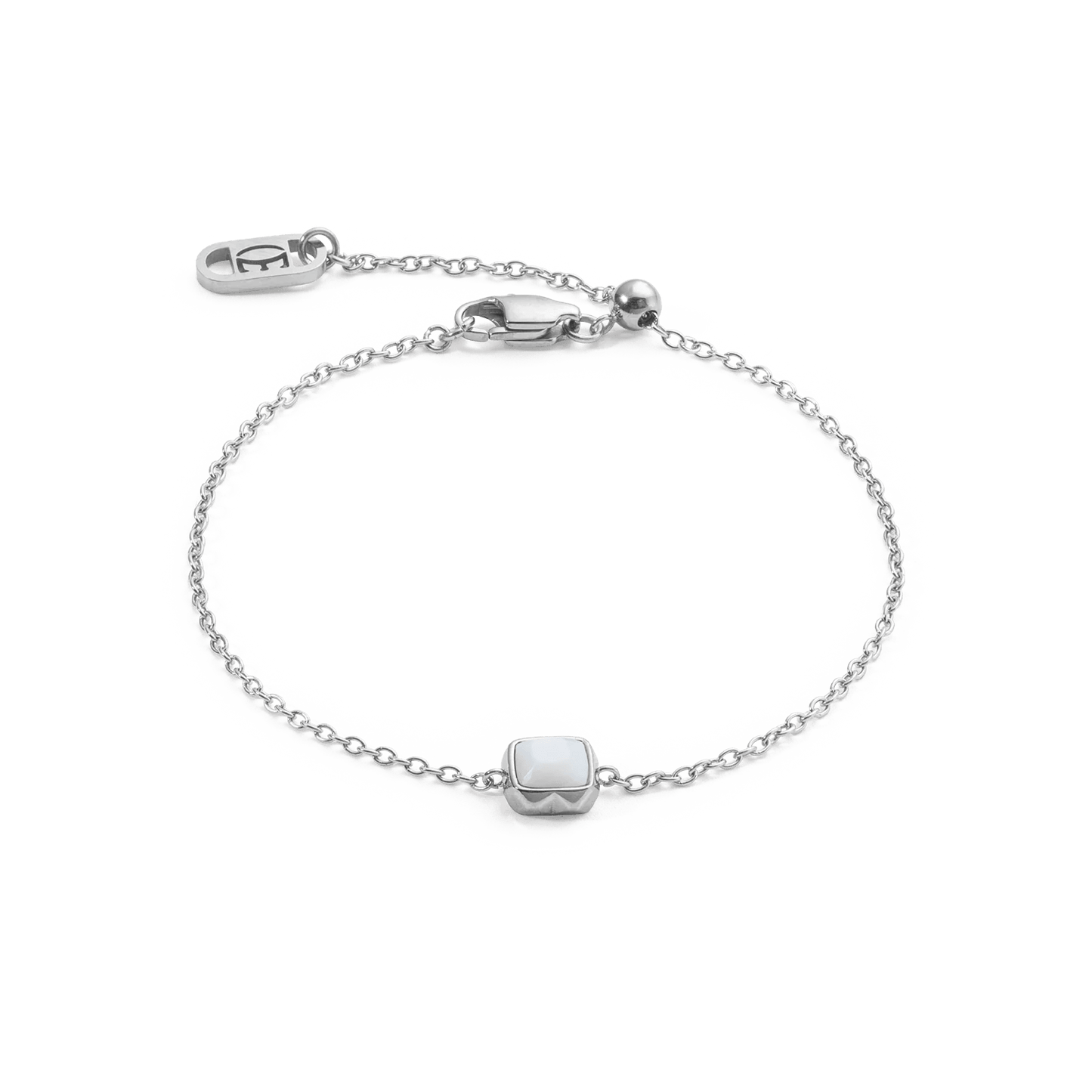 Birthstone April Bracelet White Quartz Silver 1300301400 - Bjerveur.noBirthstone April Bracelet White Quartz Silver 1300301400