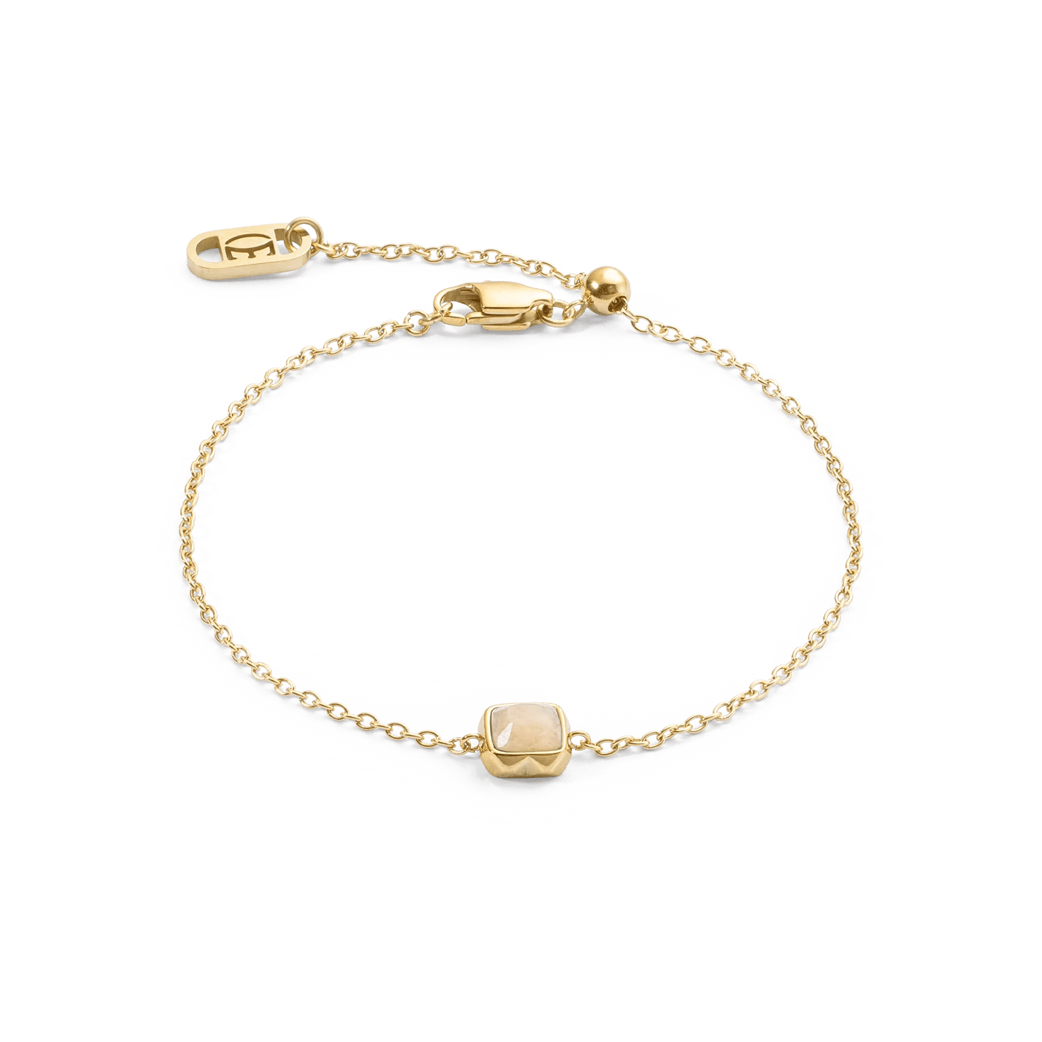 Birthstone June Bracelet Cream Jade Gold 1301301424 - Bjerveur.noBirthstone June Bracelet Cream Jade Gold 1301301424